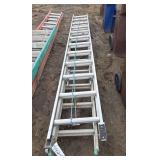 (2) Aluminum 24' extension ladders, row:4