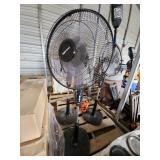 (3) upright house fans, bldg: green