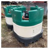 (2) Chemical tanks with pumps, row:10