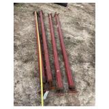 (4) 9ft Adjustable columns schedule 40, row: 7