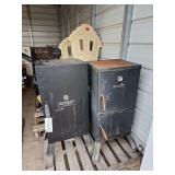 Char-Broil Smoker Charcoal, Master built Smoker electric, bldg: green