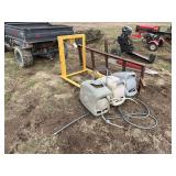 Cargo carrier for 2' reese hitch, Carry all 3 pt., & (3) Retractable hose, row:8