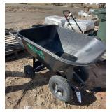 Large 4-wheeled wheel barrow, row:4