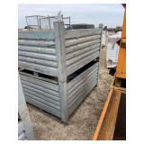 (2) Gray Metal Tubs, row: 5