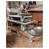 (3) hand carts with parts, bldg:green