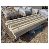 Concrete bumper blocks, row:4