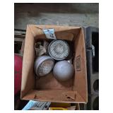 (3) 8' tractor lights: bldg:locked