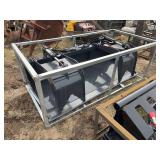 6' Skid Steer quick attach grapple bucket, row:8