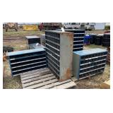 Pallet of (4) bolt bins with some bolts, row:10