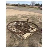 Set of wagon wheels, row: 6