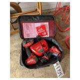 Milwaukee impact driver 18V & Milwaukee impact driver 12V w/ charger, bldg:blue