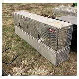 (2) Chrome truck tool boxes, row:10