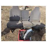 2nd gen dash cluster, front bench seat, & (3) mirrors, row:6