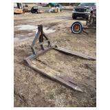 3pt hitch round bale forks, row: 7