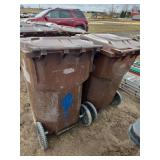 (2) trash hoppers, row:4