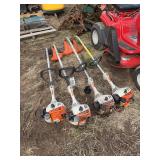 (4) Stihl weed whips, row:8
