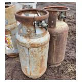 (2) Steel propane tanks 5 gallon, row:4