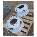 (2) 19.5 hub pilot rims, row:6