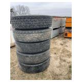 (5) 22.5 Semi Tires and Wheels, row: 5