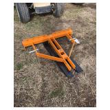 Tractor adjustable pallet forks, row:8