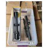 Box of rifle scopes, bldg: green