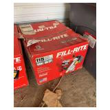 Fill-Rite fuel pump, bldg:blue