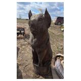 Pig wood carving, row:6