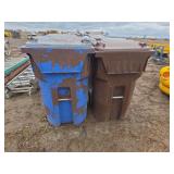 (2) Trash hoppers, row:4