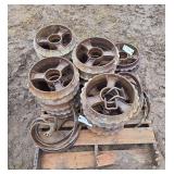 Brillion cultipacker wheels and teeth, row:4