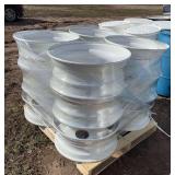 (12) 22.5 hub pilot wheels, row:6