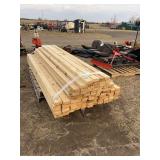 (90) unused heat treated 2x4 lumber, row: 6