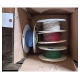 (4) spools of AGW 24 Wire, bldg:locked