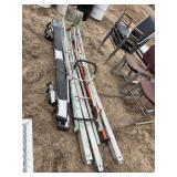 (3) Trailer load lock bars, Ford pickup running boards, steel ladder, row: 5