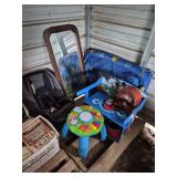 Assorted kid stuff, bldg:locked