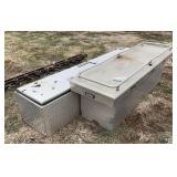 (2) Chrome truck tool boxes, row:10