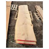 (2) Red Oak Live Edge Wood Slabs, row:5