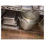 Shelf of Cooking pots and pans