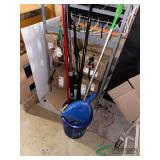Mops, brooms and cleaning supplies