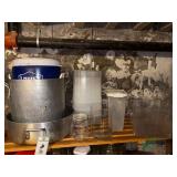 Pots, Cooler and various containers