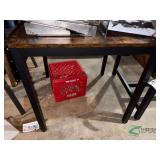 Metal and wood table