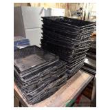 Black serving and storage baskets