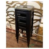 (4) Metal Stools