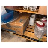 Pitchers, white mugs and misc.