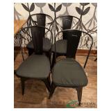 (4) Metal Chairs
