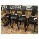 (4) Metal Hightop Chairs