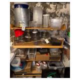 Wooden Storage Shelf on Casters