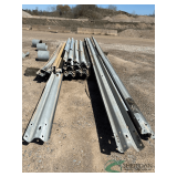 Guard Rail, 10.5 ft sections some are bolted together as 21 ft.