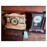 (2) Mantel clocks