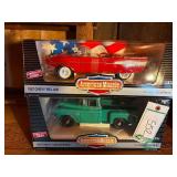 (2) Die cast cars in boxes