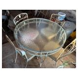 Patio table with 4 chairs